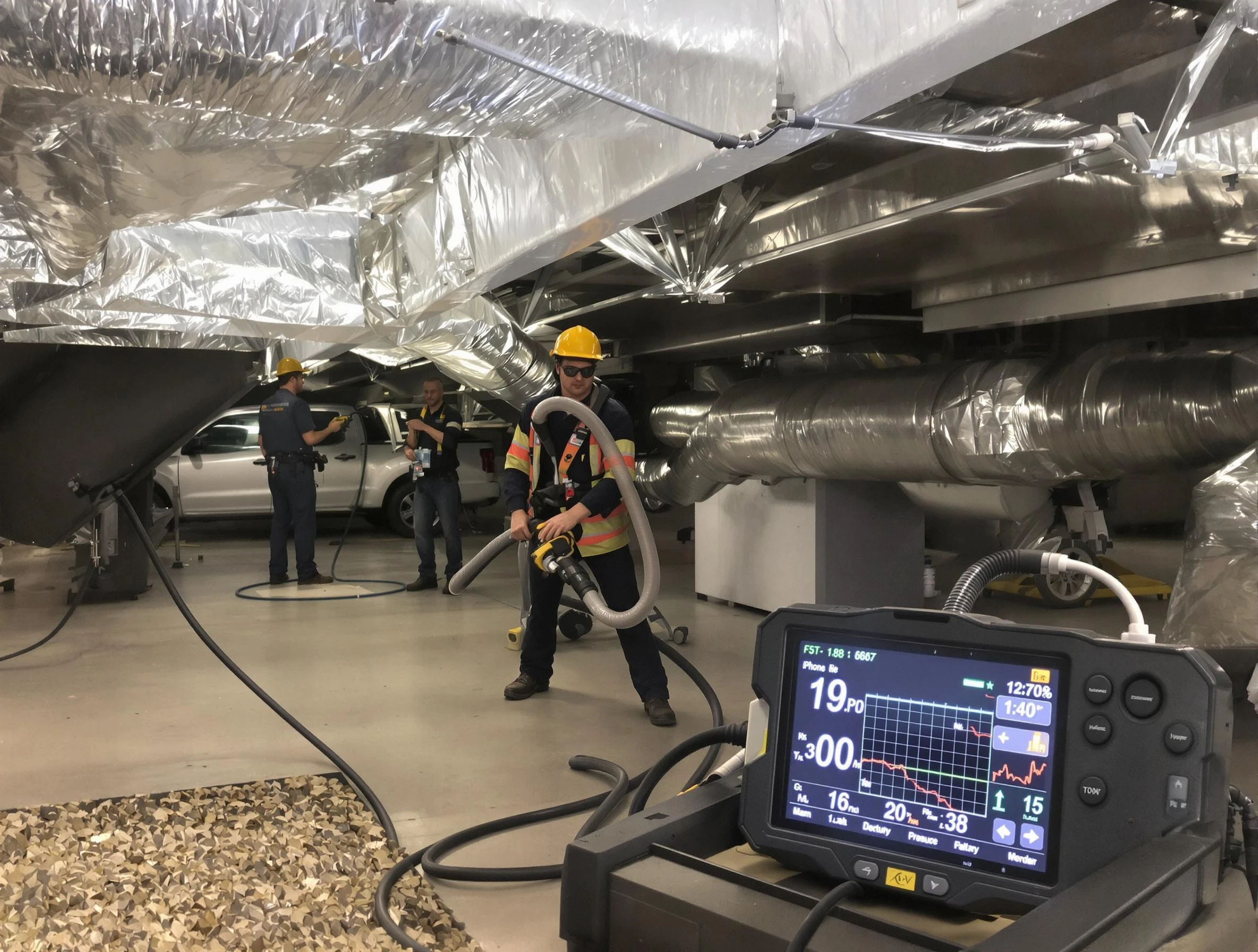 Professional negative pressure duct cleaning by Cherry Creek Air Duct Cleaning in Cherry Creek